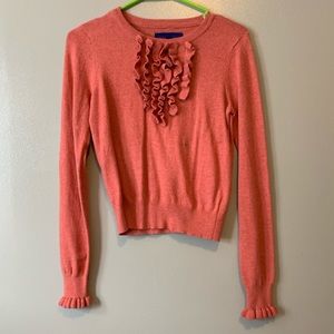Super comfy coral long sleeve sweater